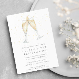 Champagne Toast | Brunch-inbjudan till Bridesmaids Inbjudningar