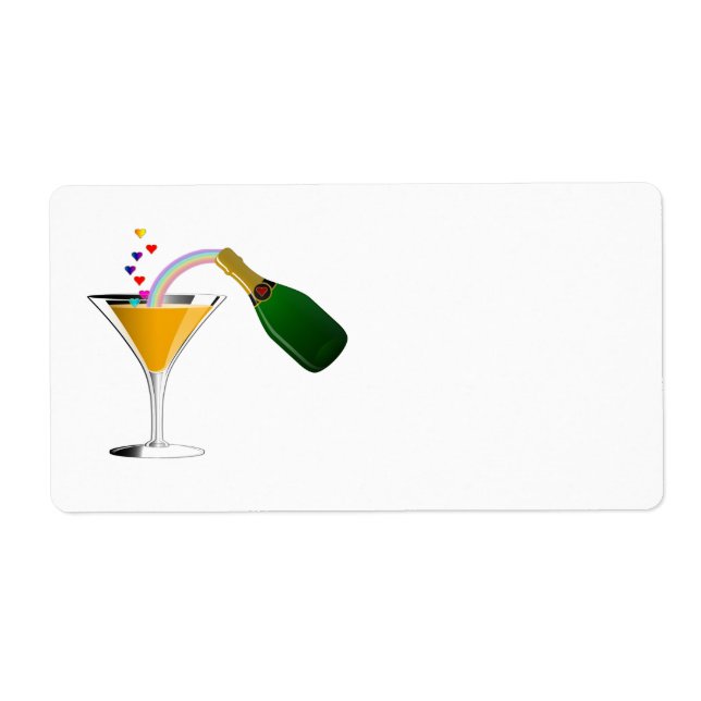 Champagne Toast Fraktsedel (Framsidan)