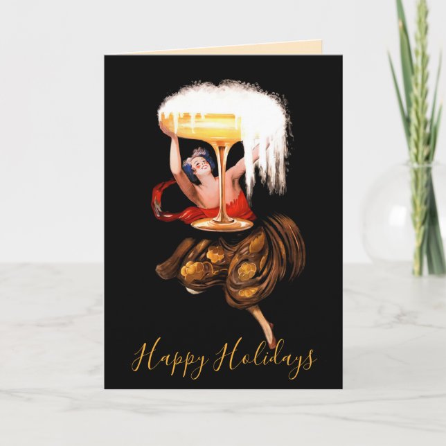 Champagne Toast  Helgkort (Framsida)