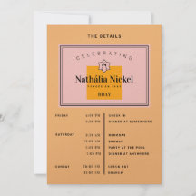 Champagne Toast Itinerary