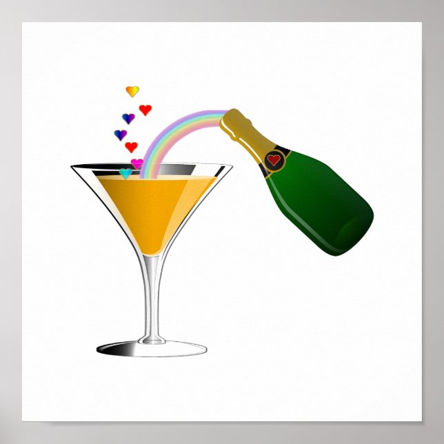 Champagne Toast Poster (Framsidan)