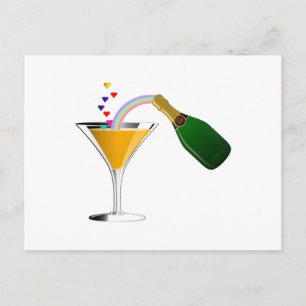 Champagne Toast Vykort
