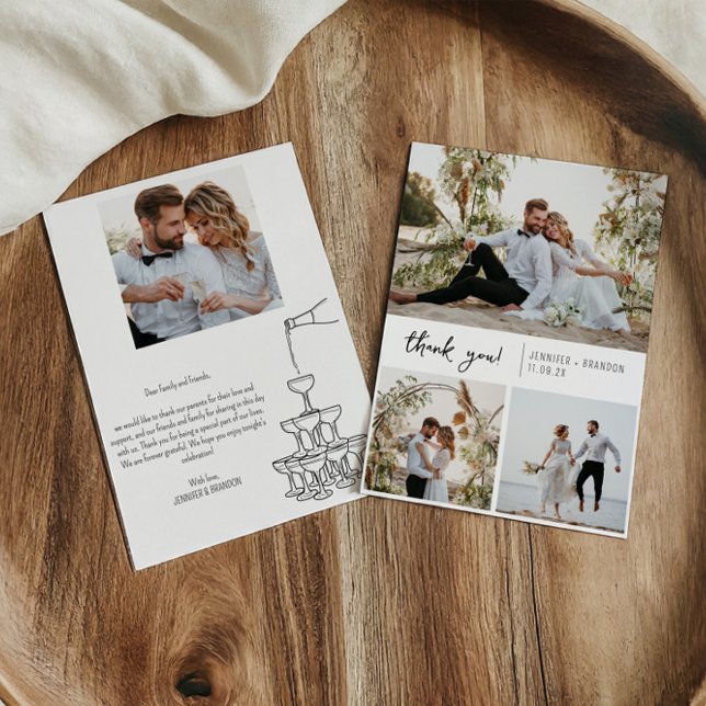 Champagne torn Tack för ditt fotokollage (Skapare uppladdad)