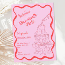 Champagne Torn Vågigt Hand plockade Bachelorette P