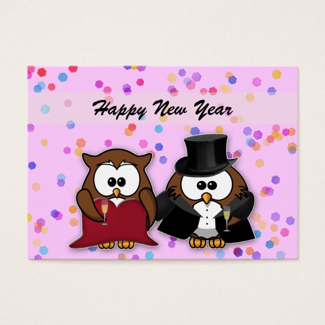 champagne uggla visitkort (Framsidan)