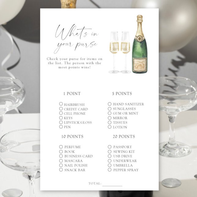 Champagne - Vad är det i ditt handväska? (Skapare uppladdad)