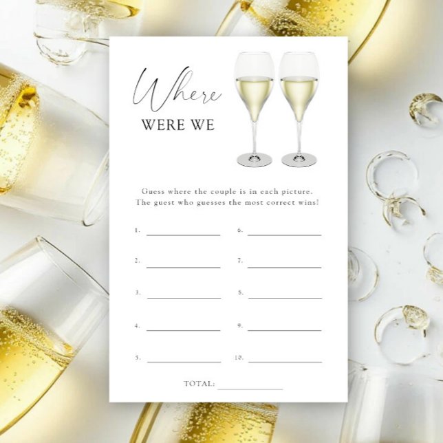 Champagne - Var var vi bröllopsdusch spel (Skapare uppladdad)