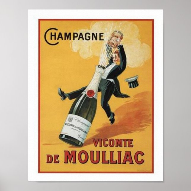 Champagne Viconte De Mouillac Poster (Framsidan)