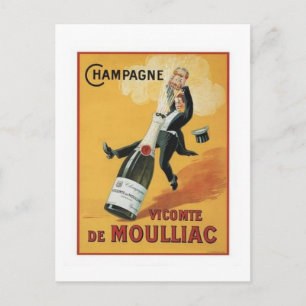 Champagne Viconte De Mouillac Vykort