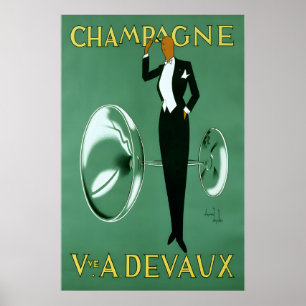 Champagne Vintage Affisch