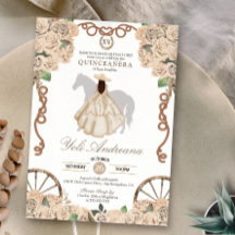 Champagne Vit ros Cream Charro Quinceanera