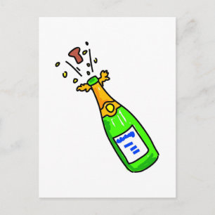 champagne vykort