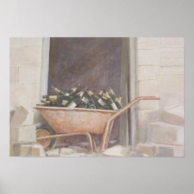 Champagne Wheelbarrow 1985 Poster (Framsidan)
