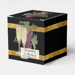 Champagne Winery Vineyard Wedding Reception Favor Presentaskar