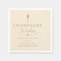 Champagne Wishes Cocktail Servetter