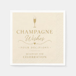 Champagne Wishes Cocktail Servetter
