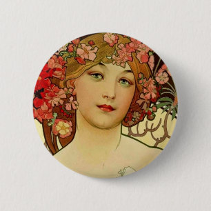 Champagne Woman 1897 - F. Champenois Imprimeur Knapp