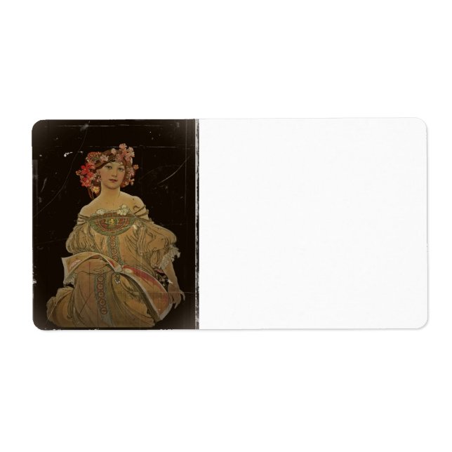 Champagne Woman on Black Fraktsedel (Framsidan)