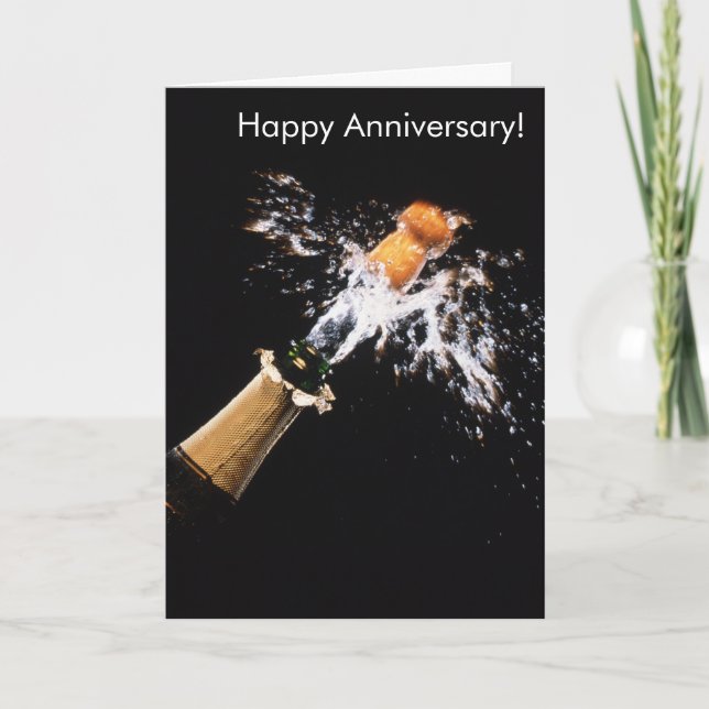 Champagnebild för gratulationskort kort (Framsida)