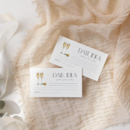 Champagnebrunch och bubbelparty Datum för nattidé Tilläggskort