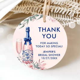 Champagnebrunch och bubblig bröllopsfest gåvor etiketter