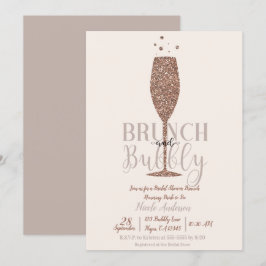 Champagnebrunch Prickyrklig Bröllopsfestbrunch Inbjudningar