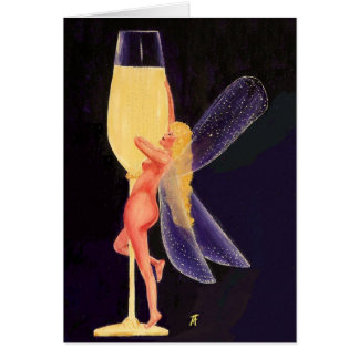 Champagnefe Hälsningskort
