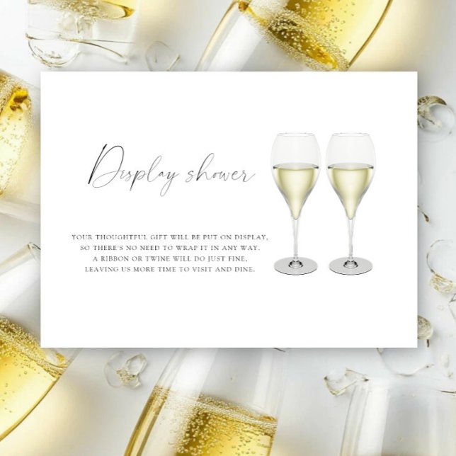 Champagneglas Bröllopsfest - Utställningsdusch Tilläggskort (Skapare uppladdad)