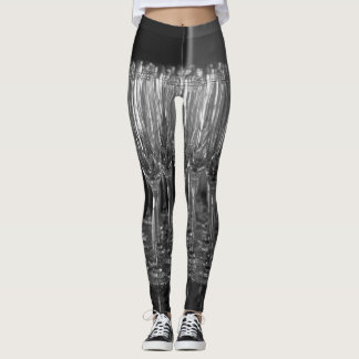 Champagneglas, designade legeringar leggings