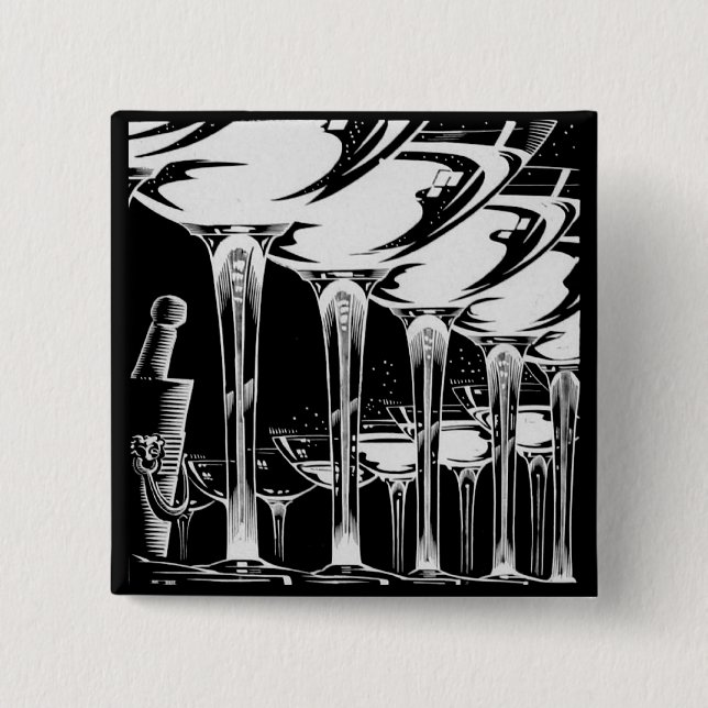 Champagneglas Knapp (Framsida)