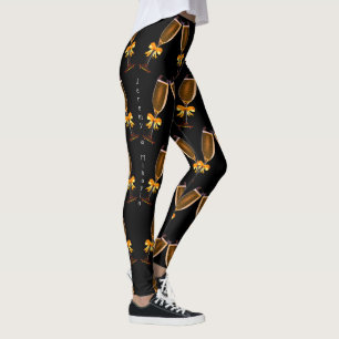 Champagneglas med Golden Bows Leggings