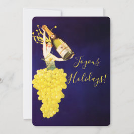 Champagnegrape Julkort