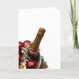 Champagnekylare christmas helgkort