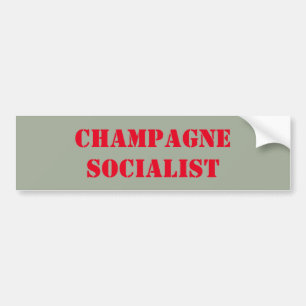 Champagnesocialistbildekal Bildekal