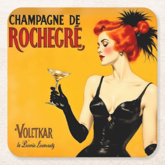 Champagnetoast Underlägg Papper Kvadrat