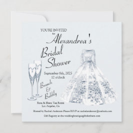 Champaign Brunch & Bubly Möhippa Inbjudningar