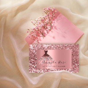 Champaign Gold Wedding Event Planner Stylist  Rose Tidsbeställning Kort