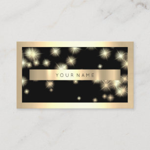 Champaign Guld Ram Metallic Black Luxury VIP Visitkort