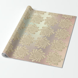 Champaign Guld Swarovski Crystals Spirale Infinity Presentpapper