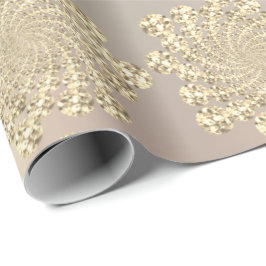 Champaign Guld Swarovski Crystals Spirale Infinity Presentpapper