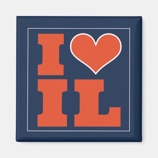 Champaign Urbana (IL) Football Watch Party Fridge Magnet (Framsidan)