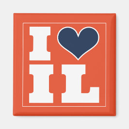 Champaign Urbana (IL) Football Watch Party Fridge Magnet