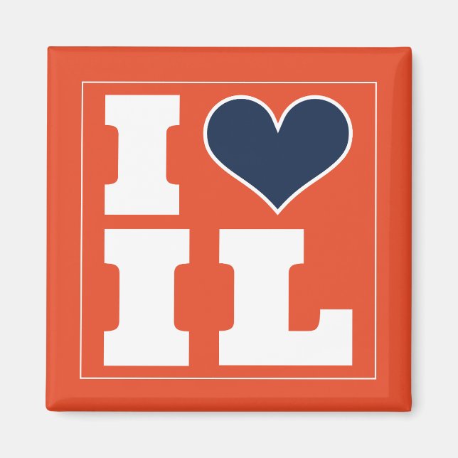 Champaign Urbana (IL) Football Watch Party Fridge Magnet (Framsidan)