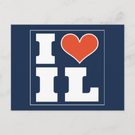 Champaign Urbana (IL) Tailgate-inbjudan Vykort