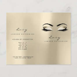 Champaigne Glitter Makeup Öga Lash Prices-bipackse Flygblad