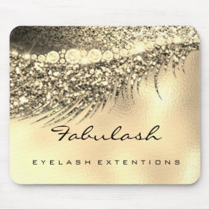 Champaigne Lux Guld Glitter Beauty Lash Namn Musmatta