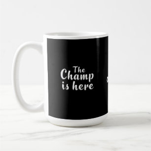 Champen är här Fantasy Football & Sports Kaffemugg