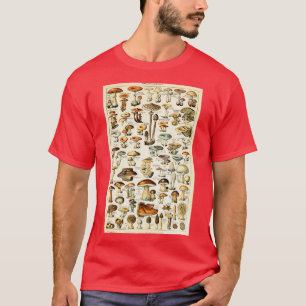 Champignon I Vintage Fransk Mushroom Chart by Adol T Shirt
