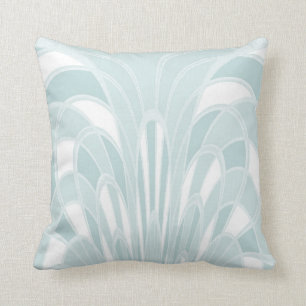 Champinjonabstrakt - art déco - Aqua Kudde