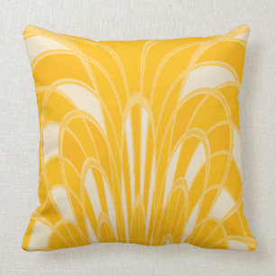 Champinjonabstrakt - art déco - mango kudde